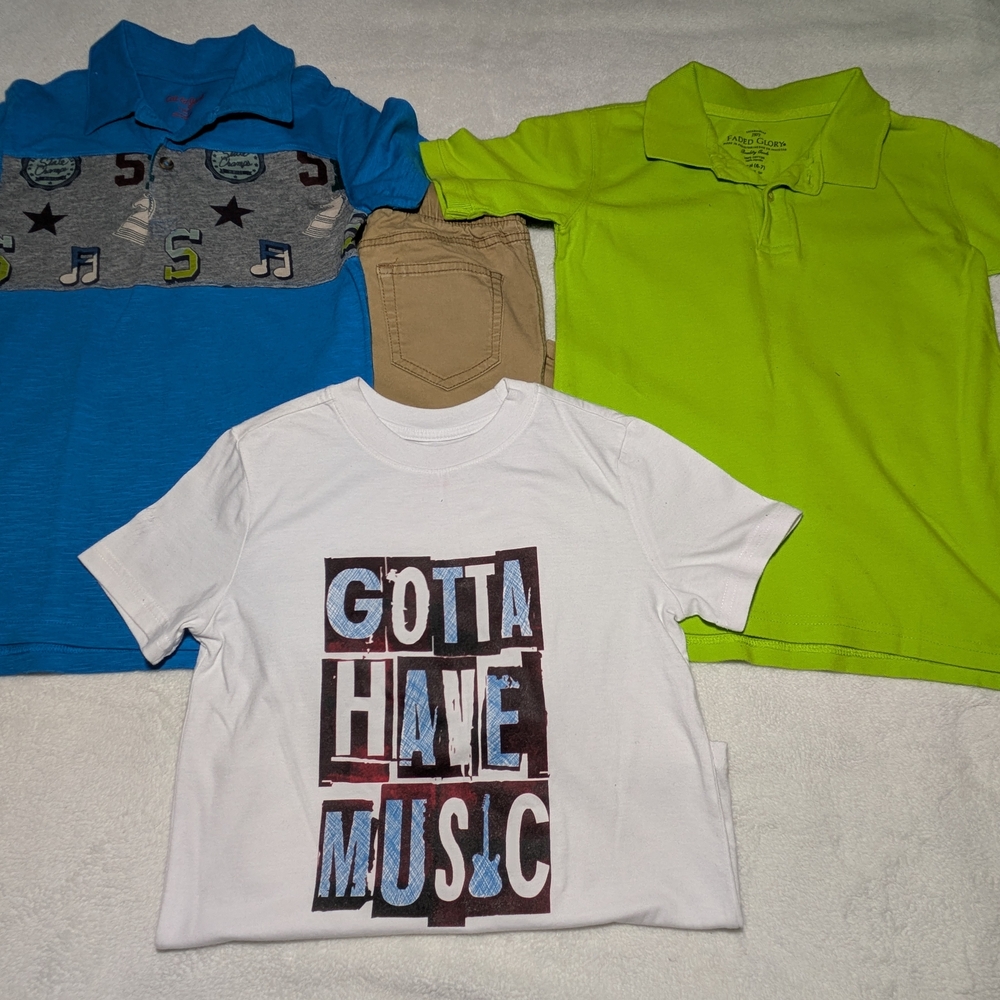 Boys White Graphic Tee - "Gotta Have Music"